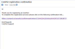 CoinPot Anmeldung