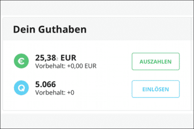 Questler Auszahlung